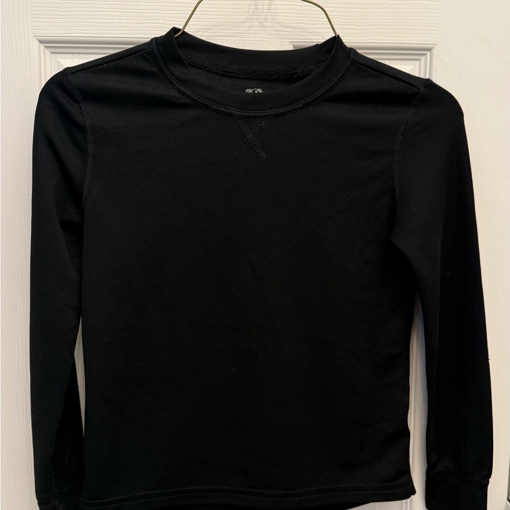 Fruit of the Loom black Long Sleeve Shirt boys size 8 like new